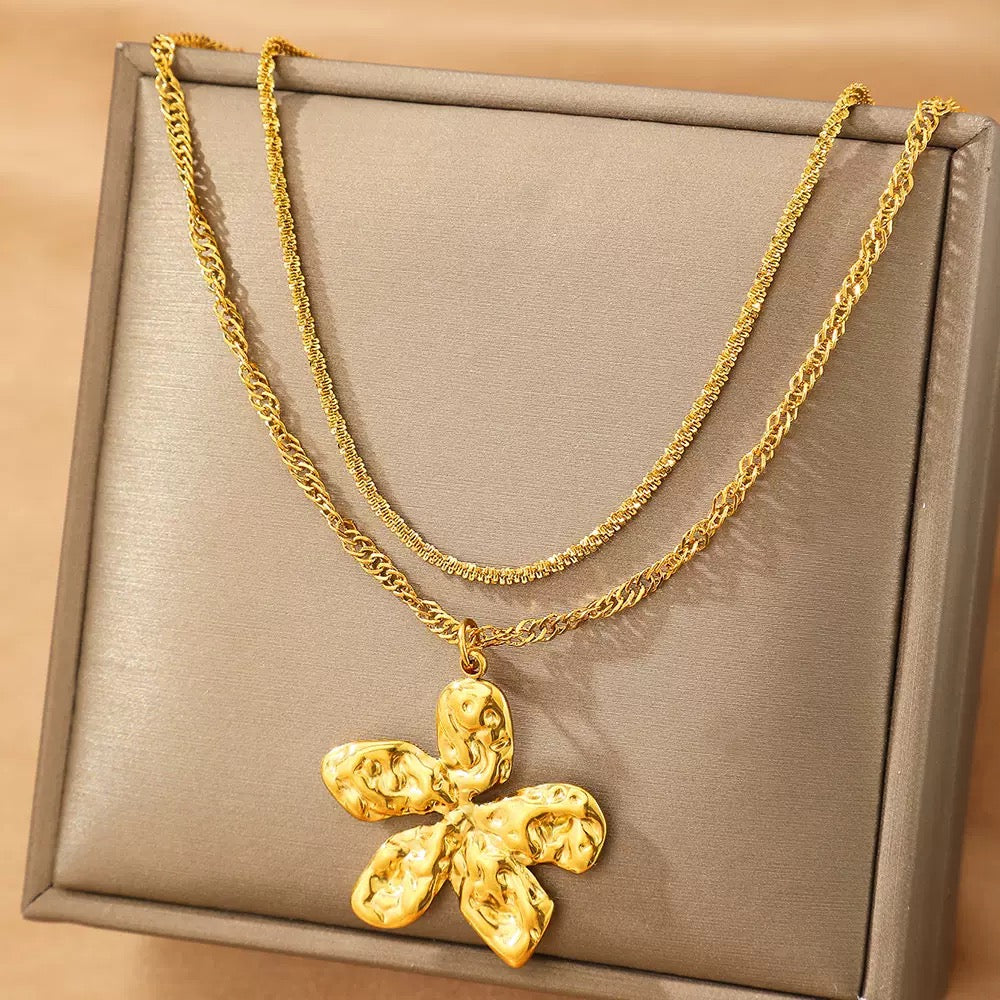 Double Bloom Necklace