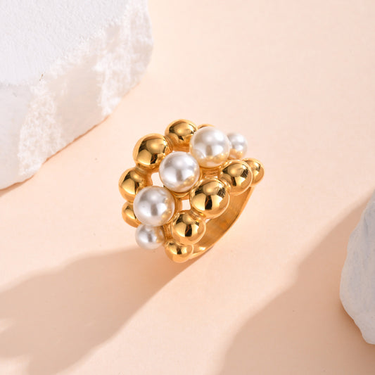 Chunky Pearl Ring