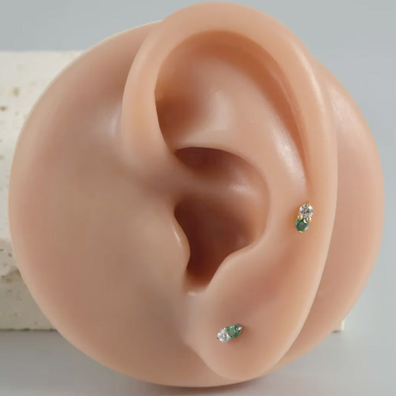 Green Sparkle Labret