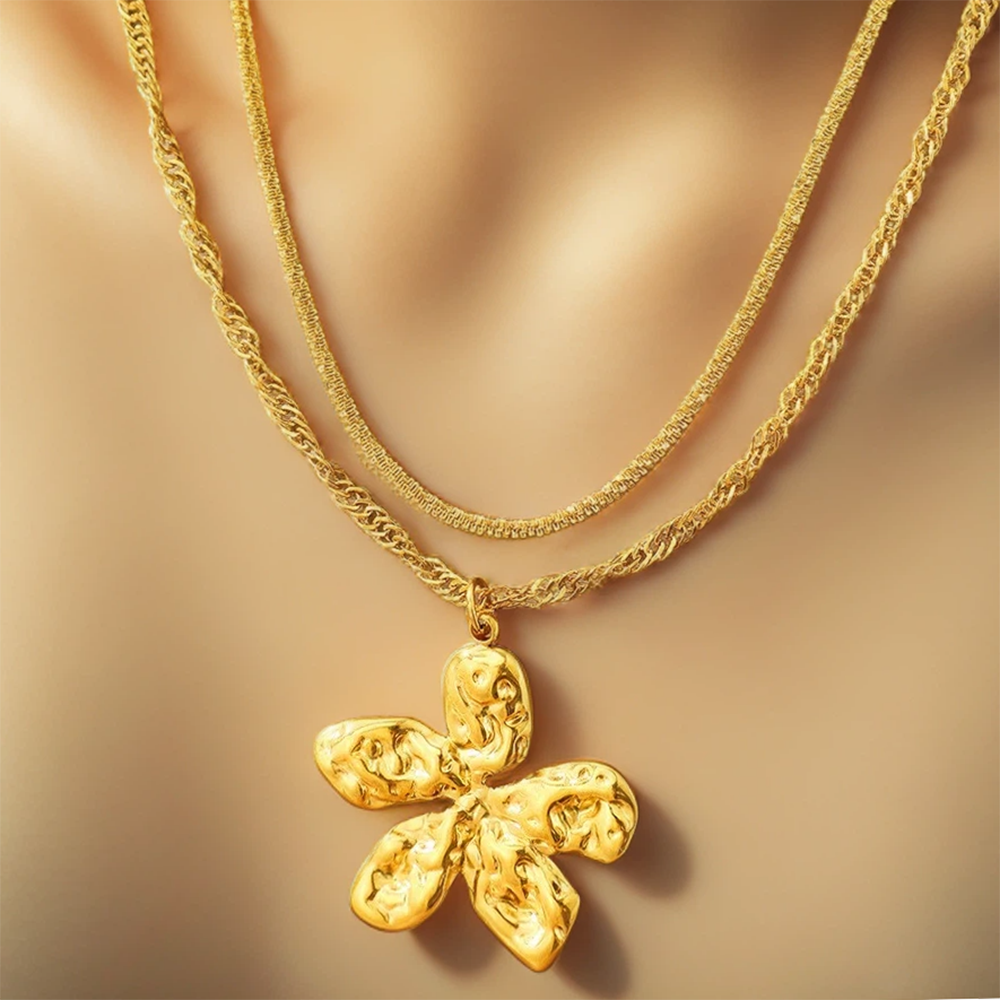 Double Bloom Necklace