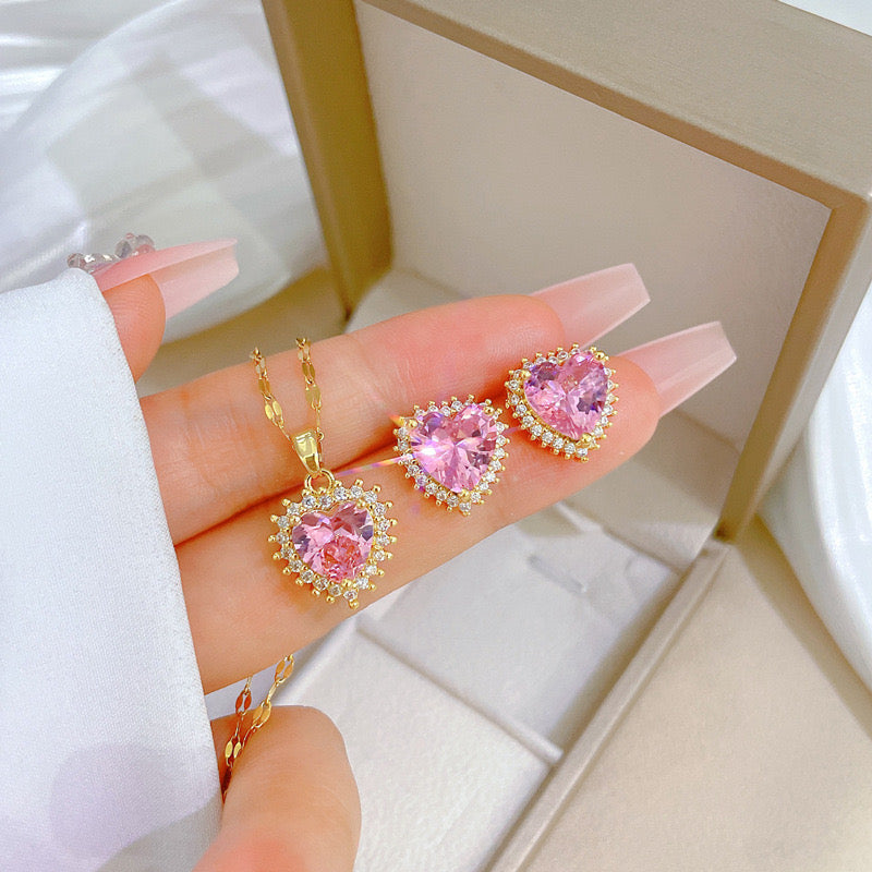 Blush Heart Pink Set