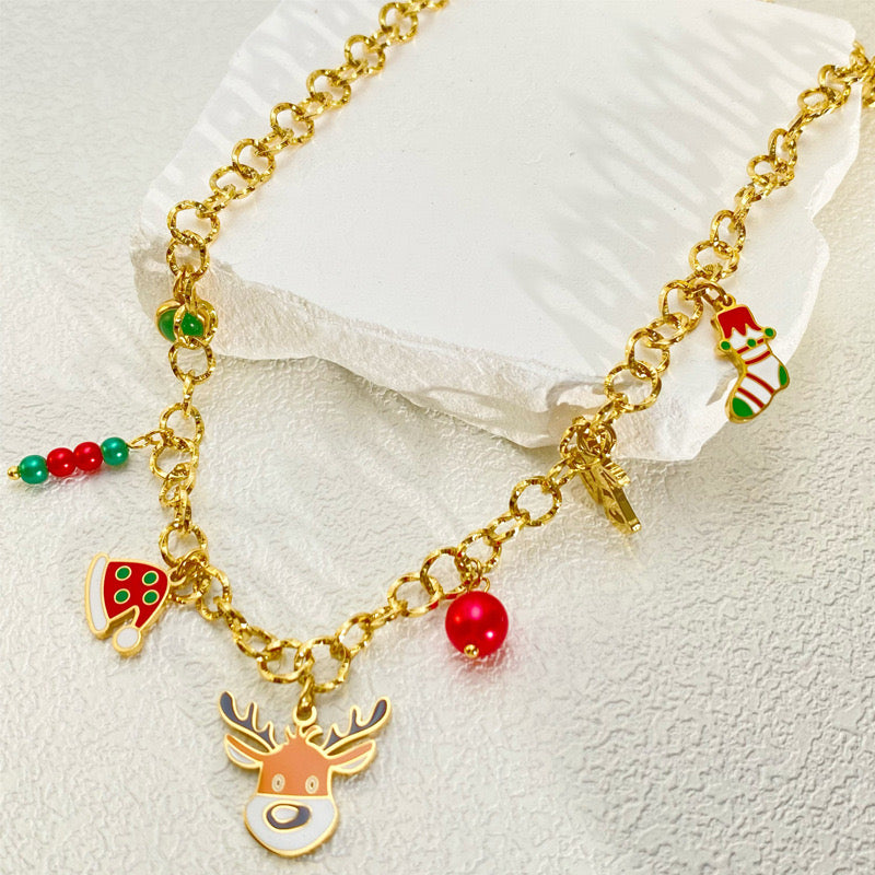 Rudolph Charm Necklace