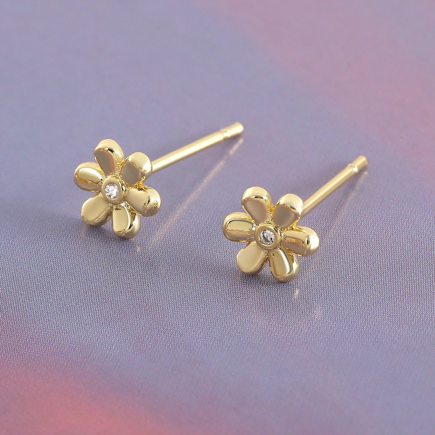 Mini Flower Crystal Studs