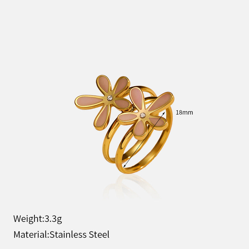 Mocha Petals Ring