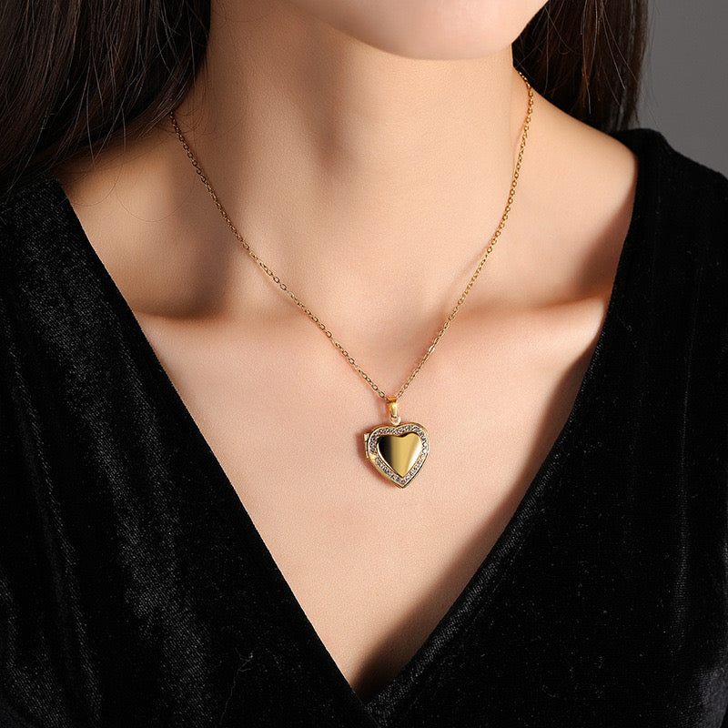 Bright Heart Reliquary Necklace