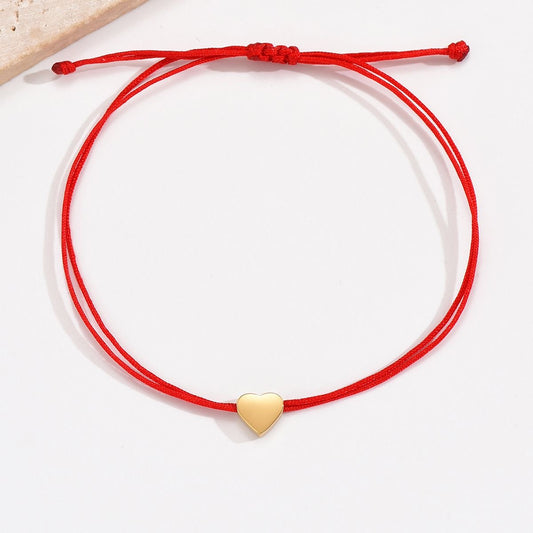 Heart Thread Bracelet