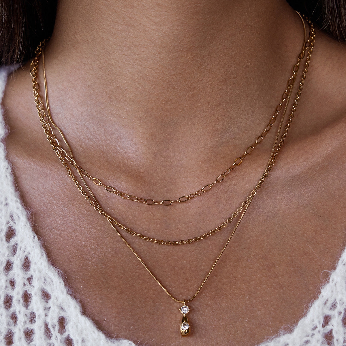 Trinity Layers Necklace