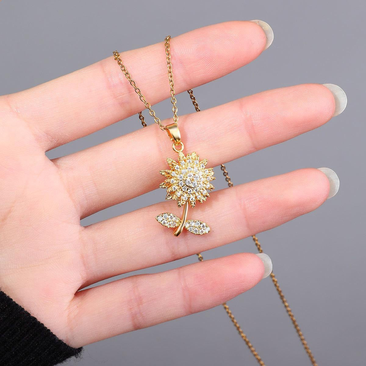 Bright Sunflower Necklace