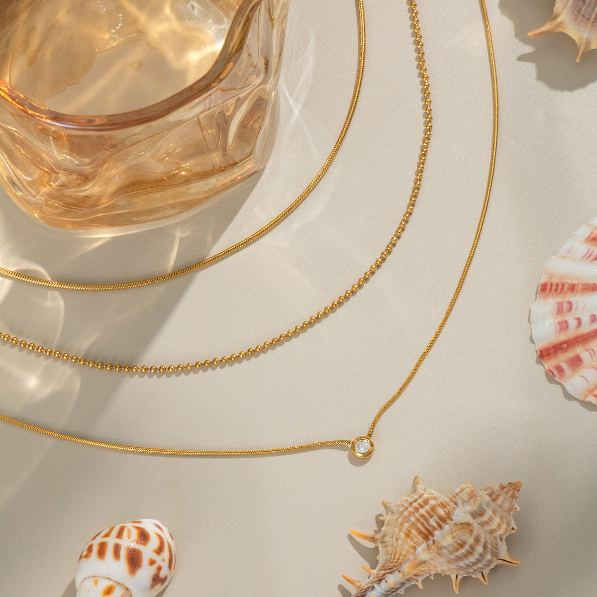 Minimal Triple Necklace