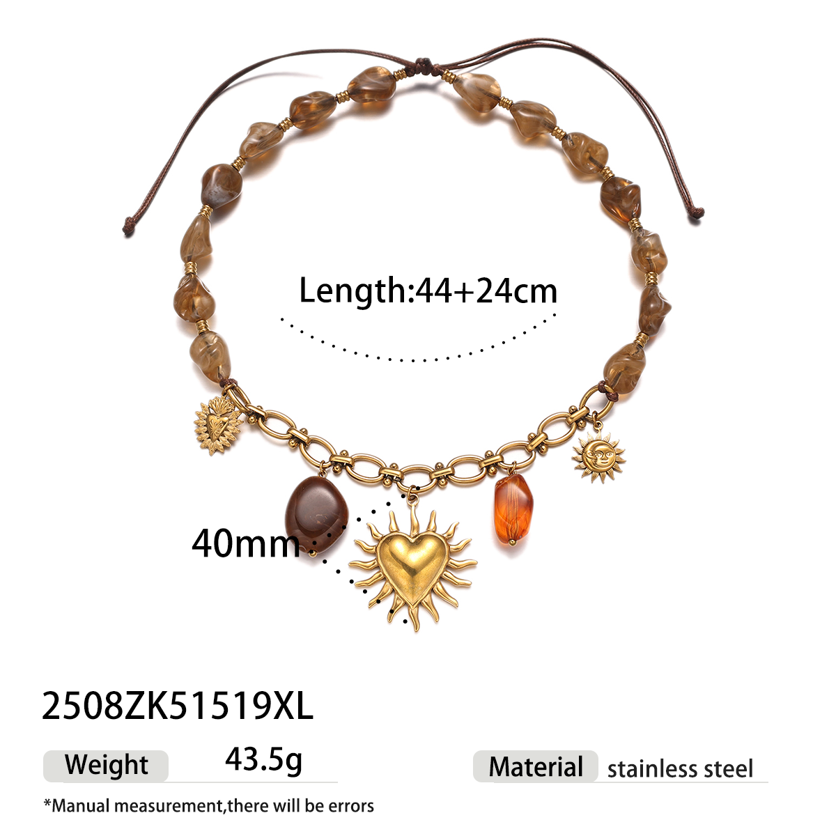 Brown Sunstone Necklace