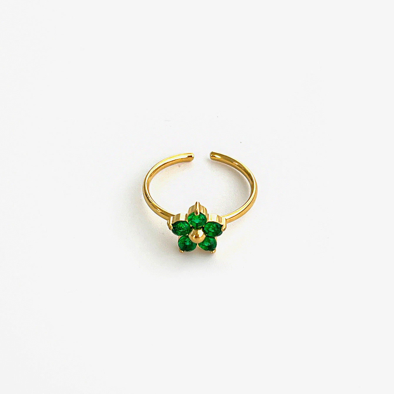 Green Crystal Rings