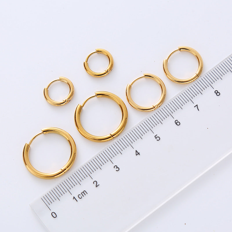 Simple Golden Hoops