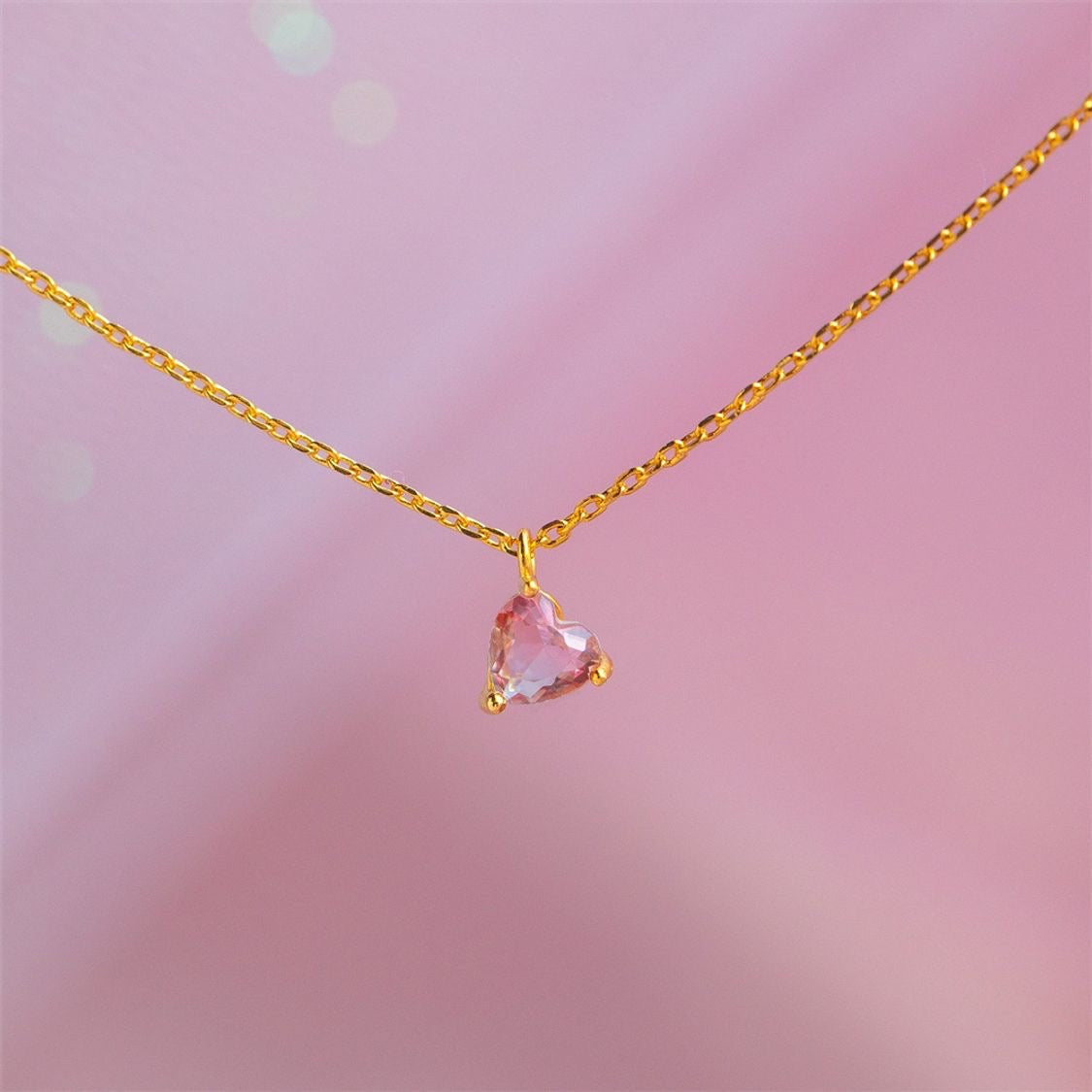 Pink Heart Necklace