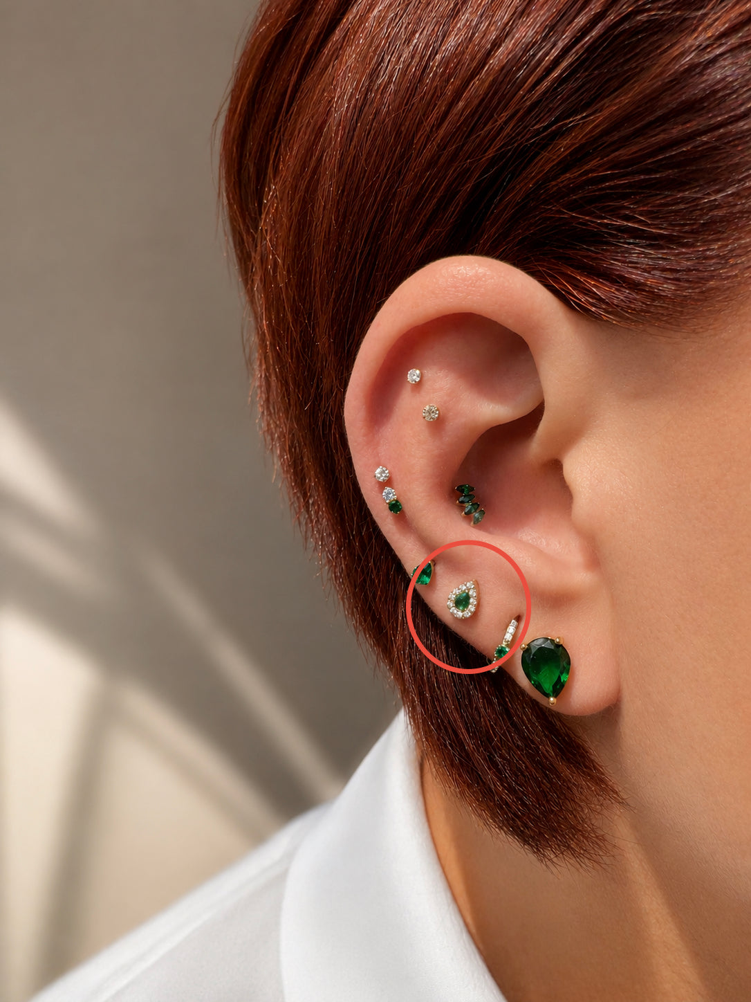 Emerald Drop Labret