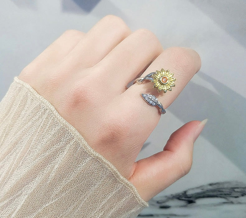Spinning Sunflower Ring