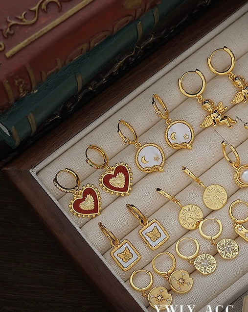 Two Sides Heart Huggies