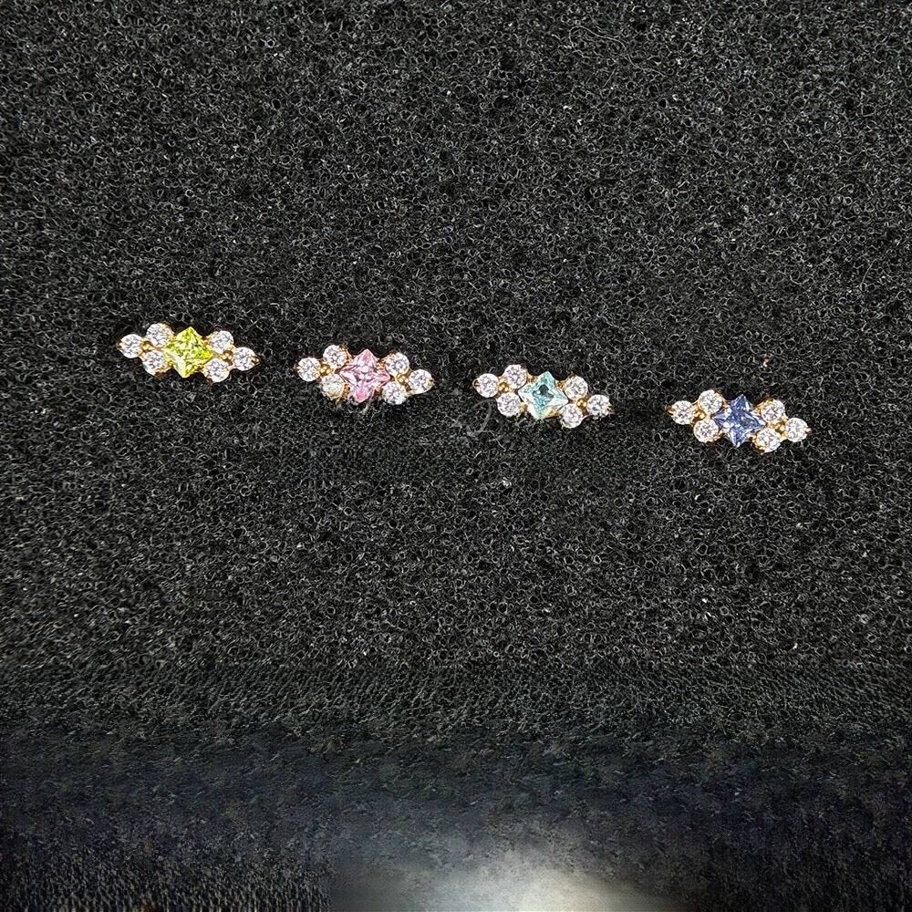 Rose Crystal Labret