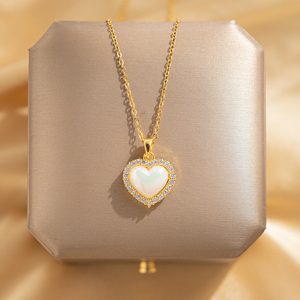 Glossy Heart Necklace