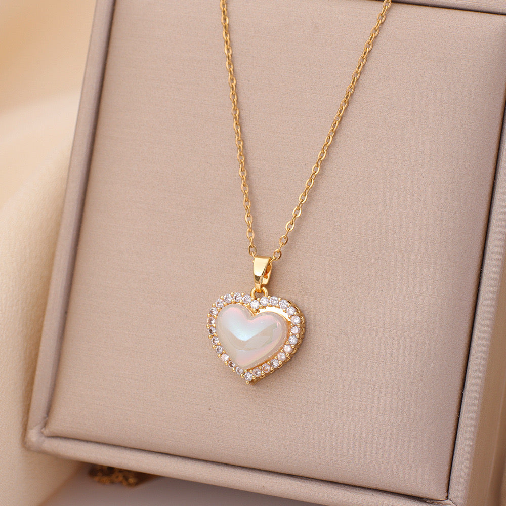 Glossy Heart Necklace