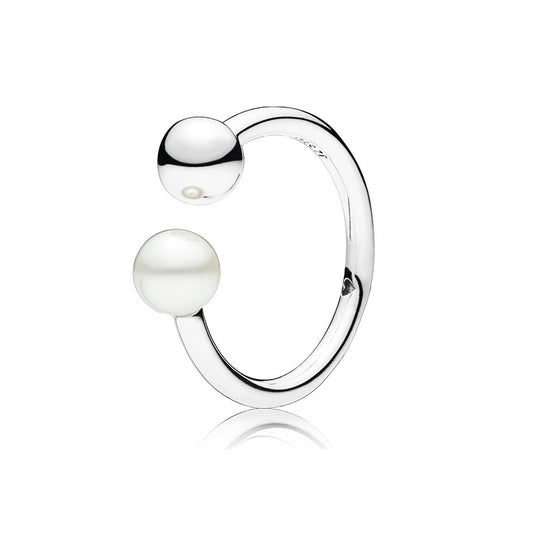 Pandora Silver Pearl Ring