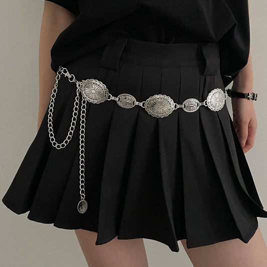 Boho Silver Body Chain