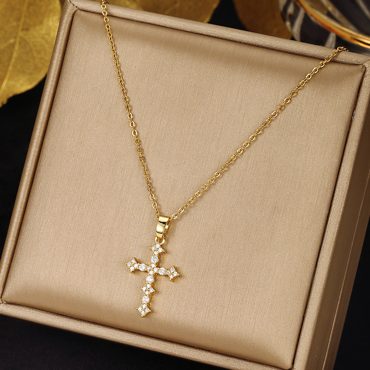 Shiny Cross Necklace