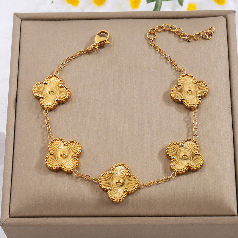 Golden Clover Bracelet