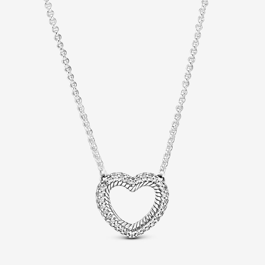 Open Heart Pandora Necklace