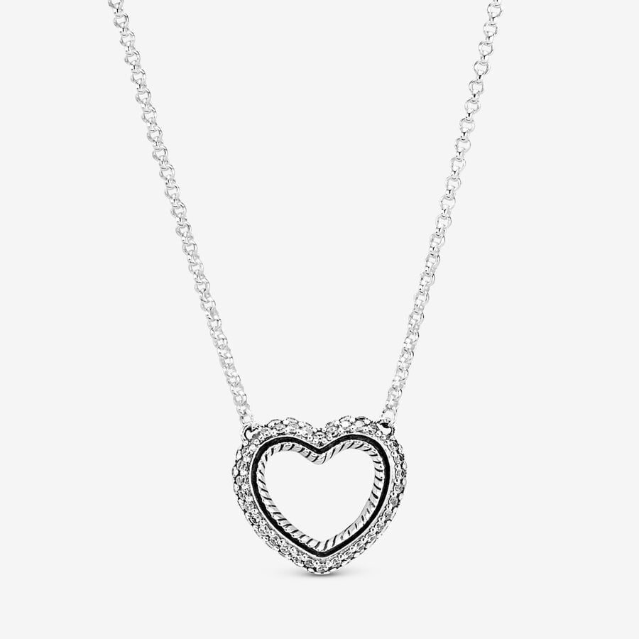 Open Heart Pandora Necklace