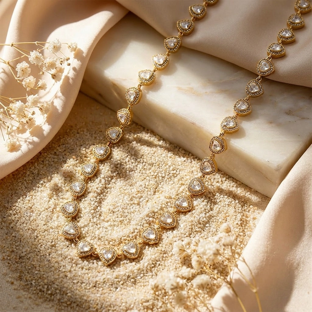 Heart Golden Angelic Necklace
