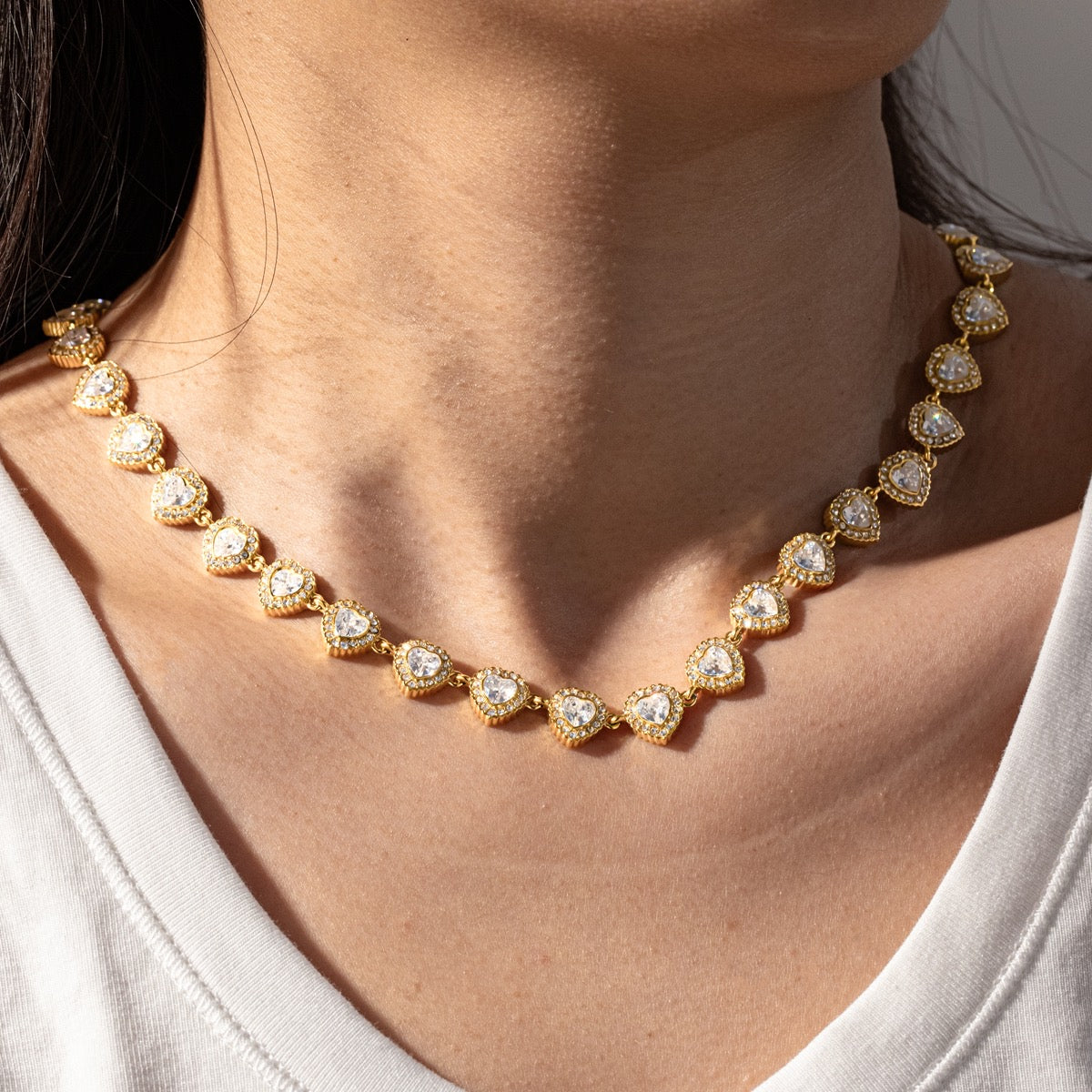 Heart Golden Angelic Necklace