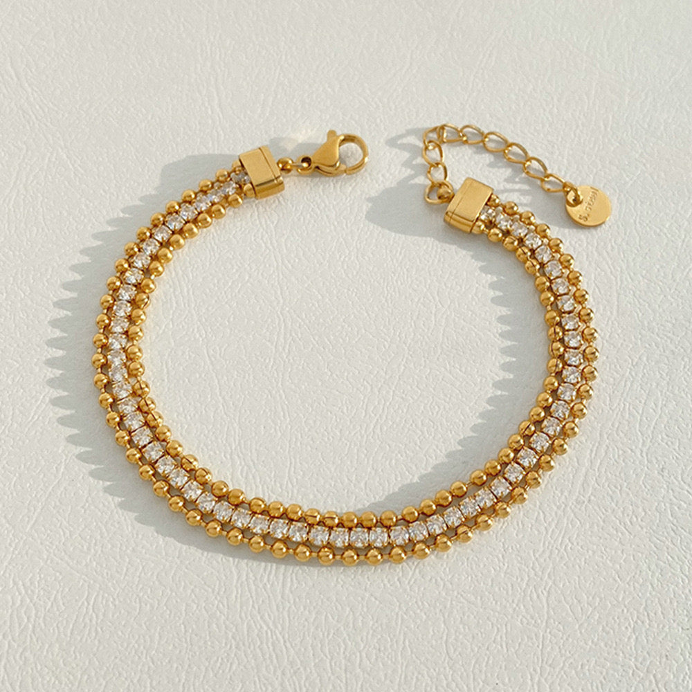 Shiny Dots Golden Bracelet