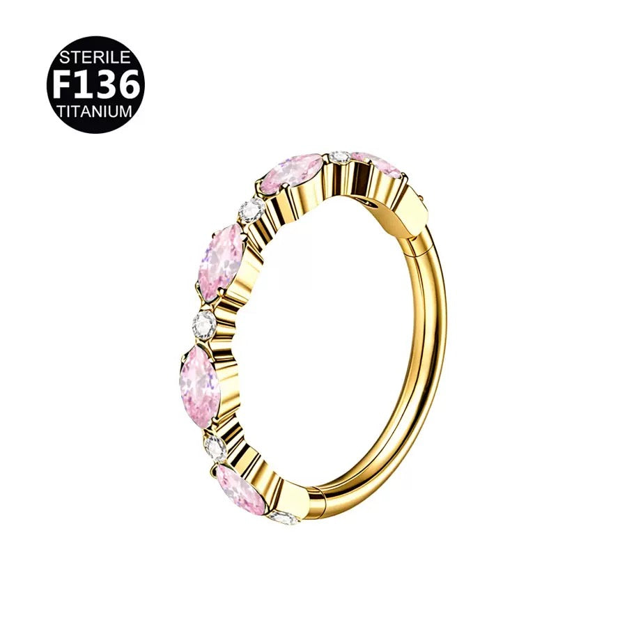 Pink Clicker Hoops