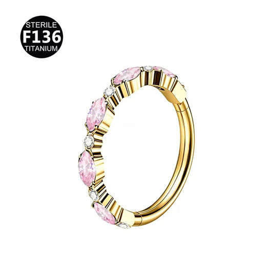 Pink Clicker Hoops