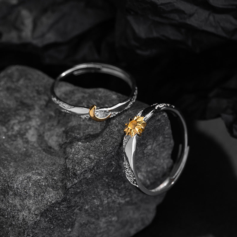 Moon & Sun Couple Ring