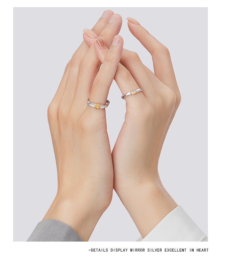 Moon & Sun Couple Ring