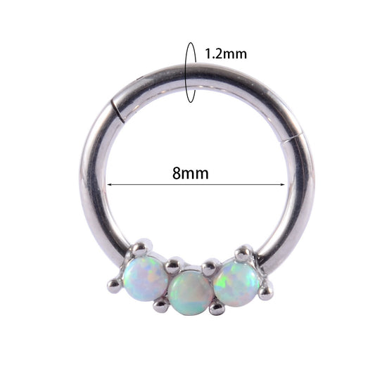 Opal Clicker Hoop