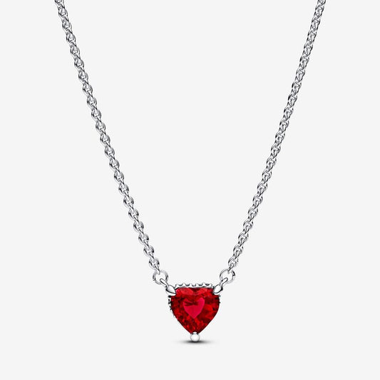 Red Heart Pandora Necklace