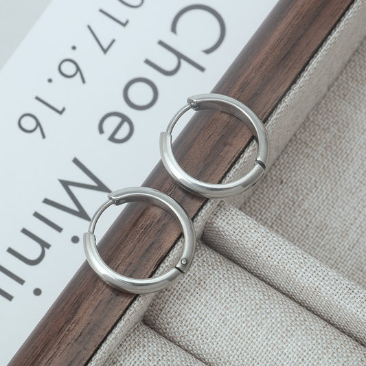 Silver Hoops