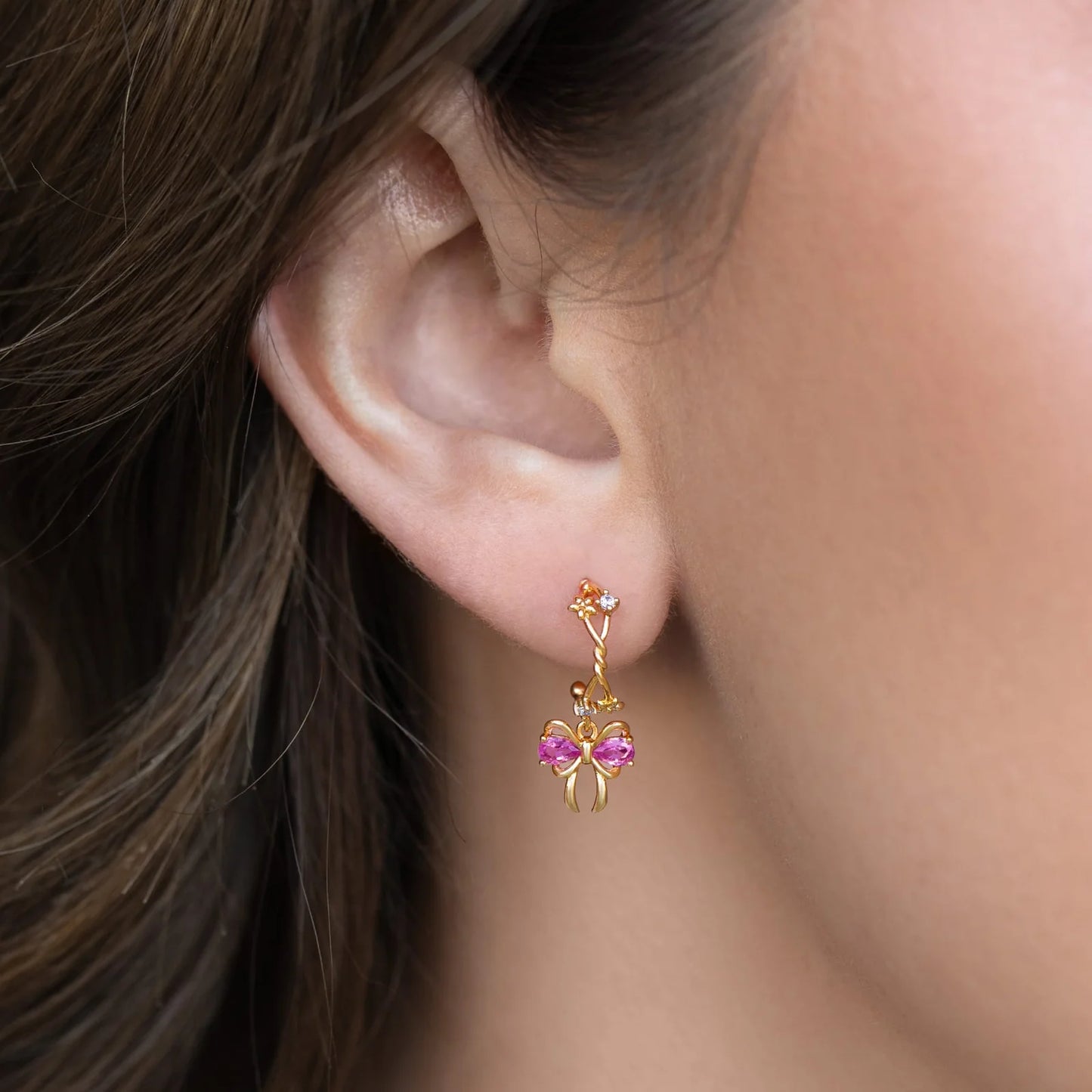 Pretty Pink Hoops