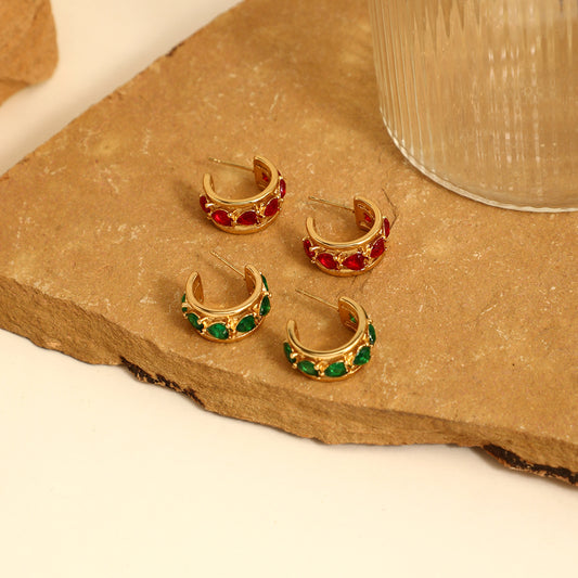 Camellia Hoops