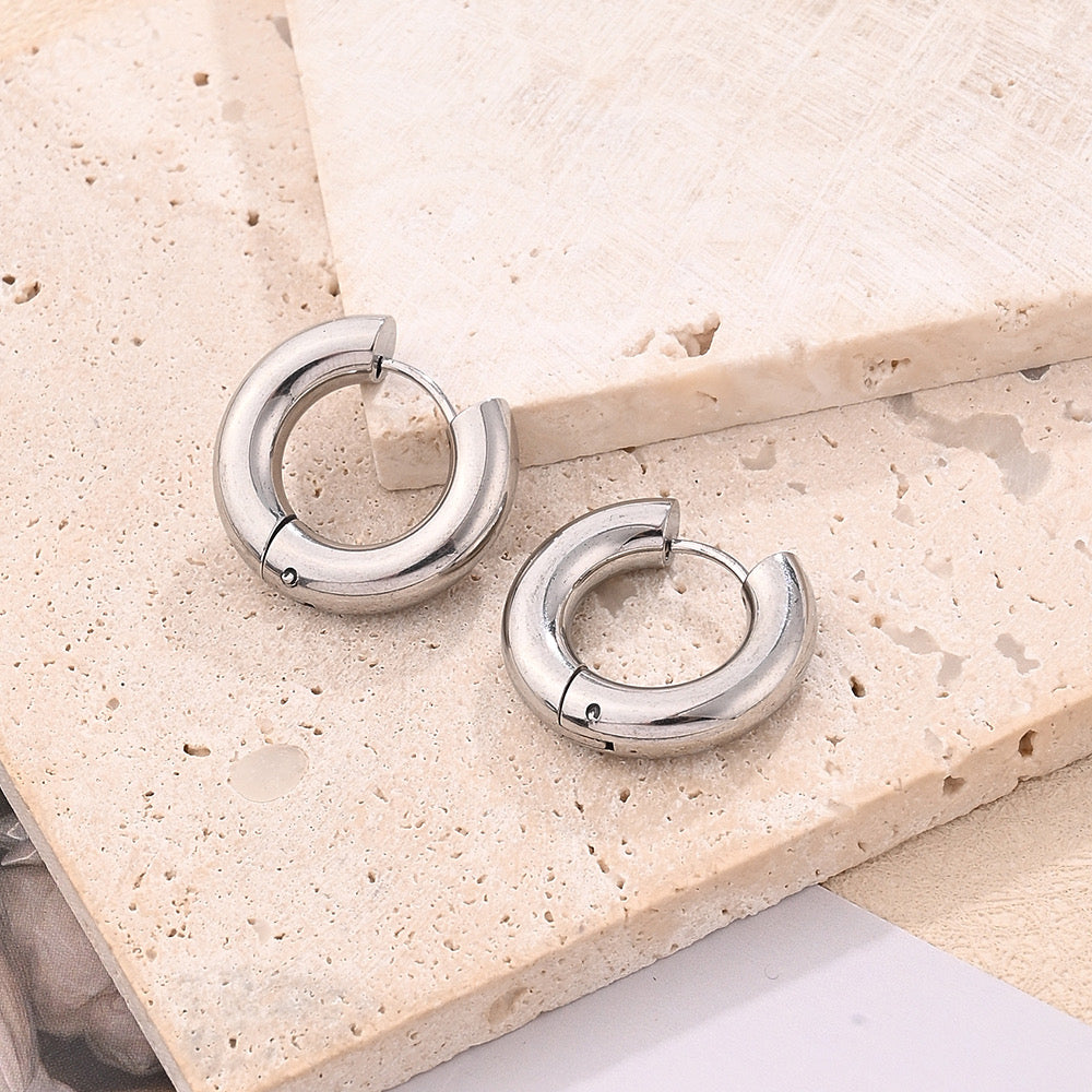 Noe Silver Hoops