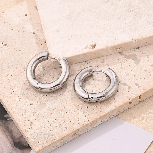Noe Silver Hoops