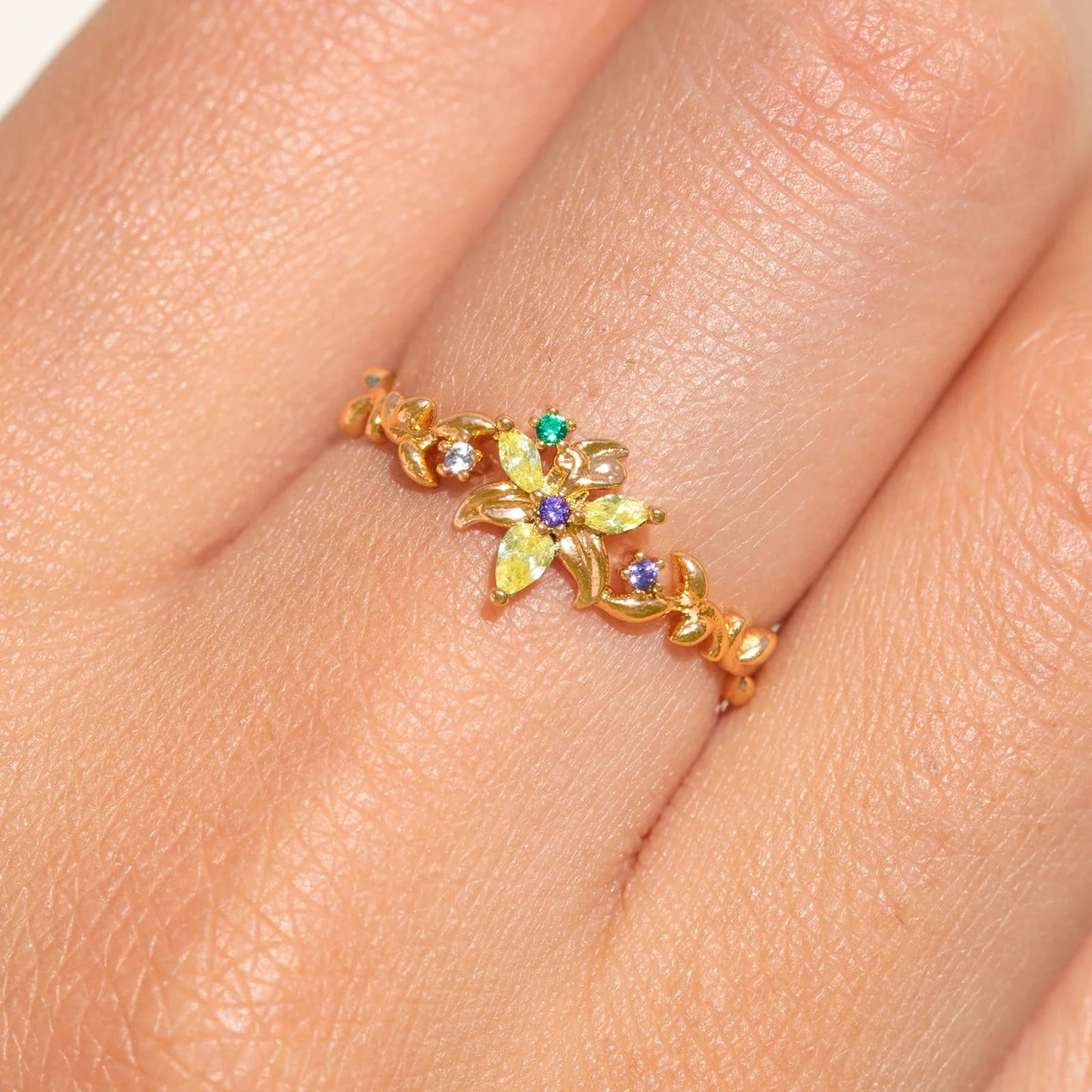 Rapunzel Sundrop Flower Ring