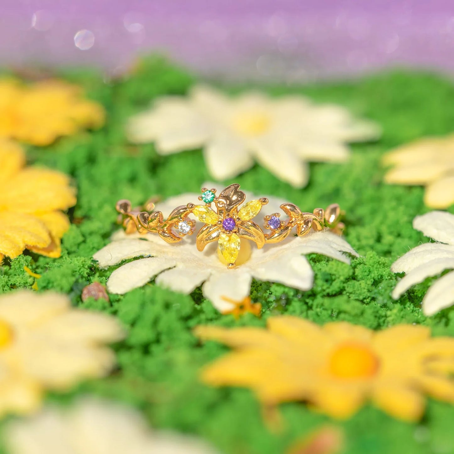 Rapunzel Sundrop Flower Ring