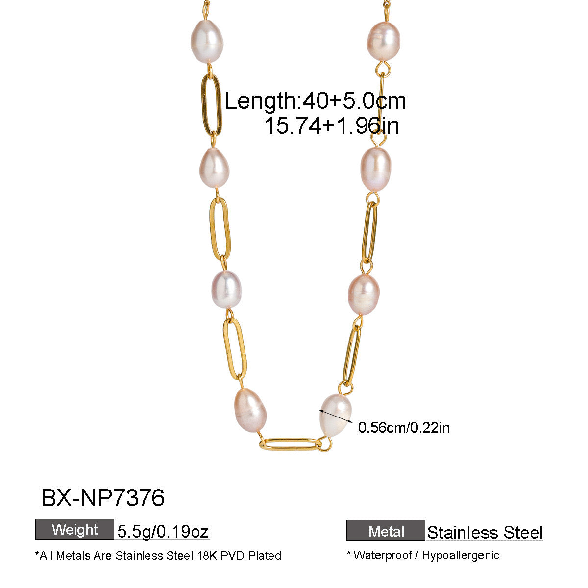 Lilac Pearl Necklace