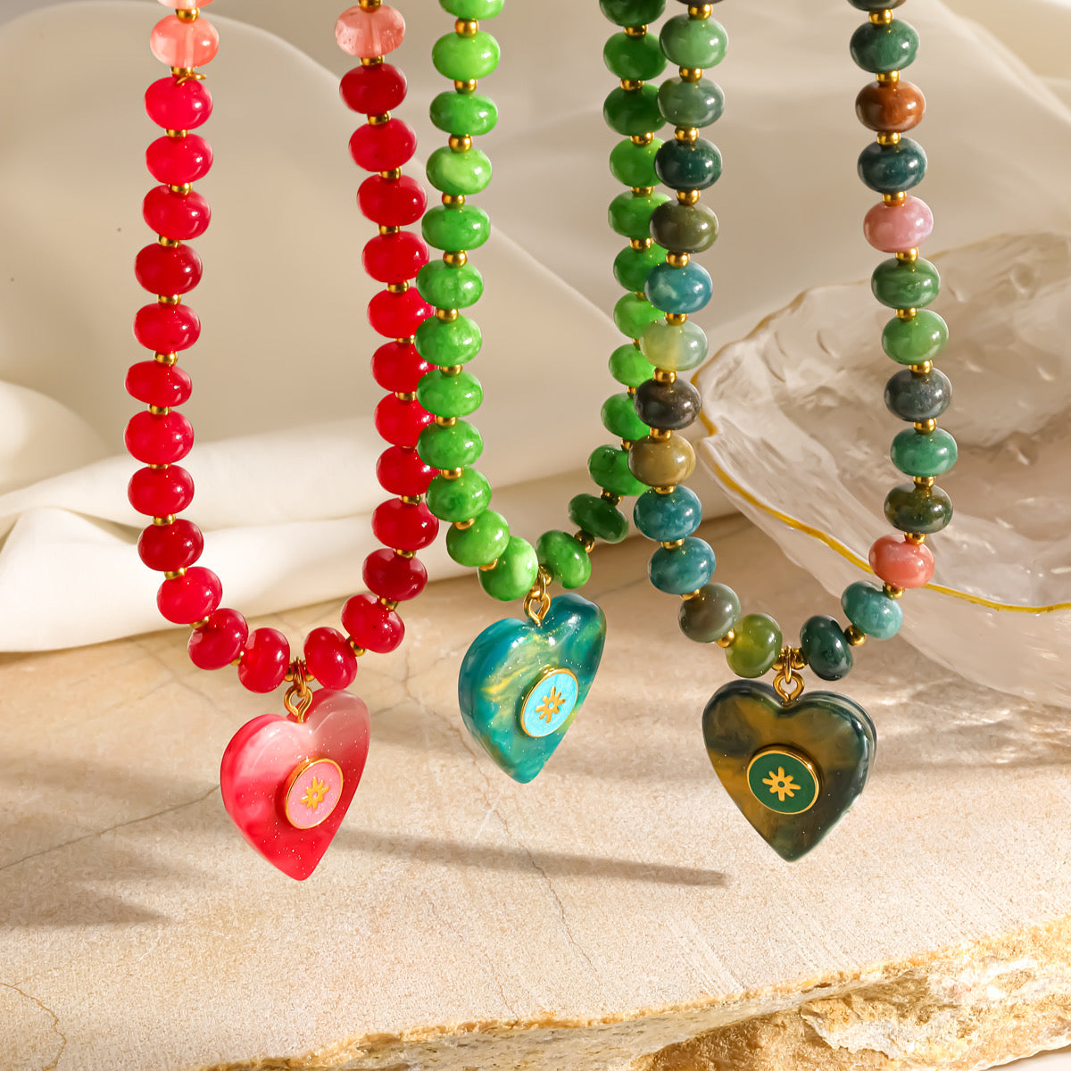 Candy Beads Red Necklace