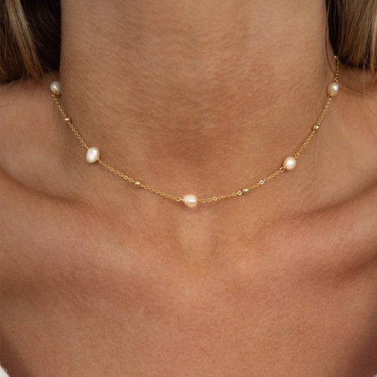 Cosmic Pearl Necklace