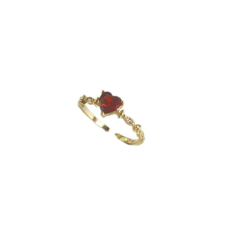 Cupid Golden Heart Ring