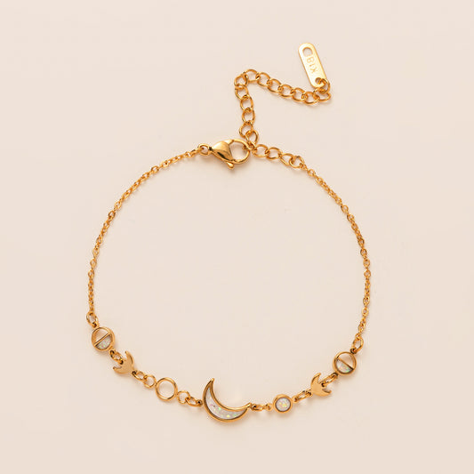 Opal Moon Bracelet